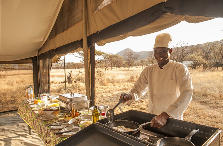katikati tented camp dinning